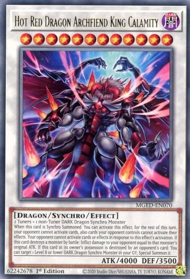 Hot Red Dragon Archfiend King Calamity Maximum Gold: El Dorado Yu-Gi-Oh! card