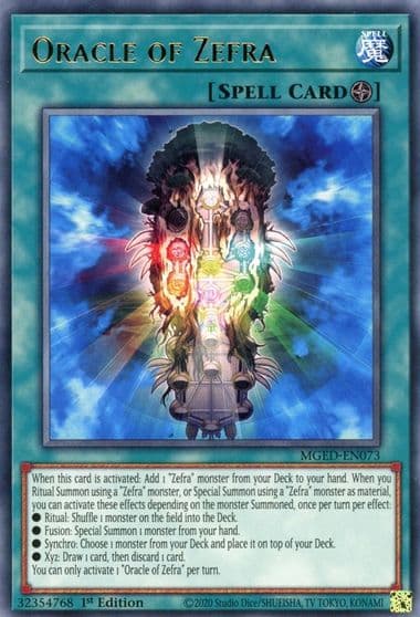 Oracle of Zefra Maximum Gold: El Dorado Yu-Gi-Oh! card
