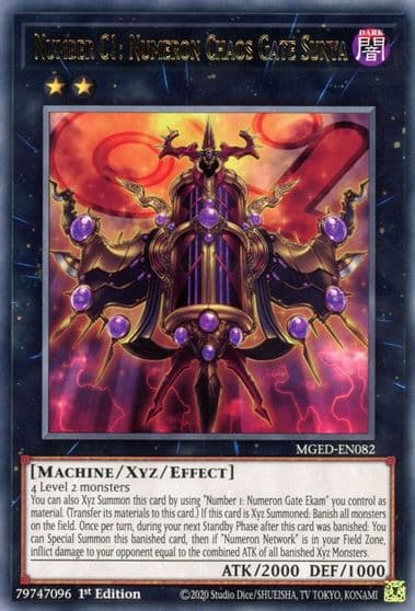 Number C1 Numeron Chaos Gate Sunya Maximum Gold: El Dorado Yu-Gi-Oh! card