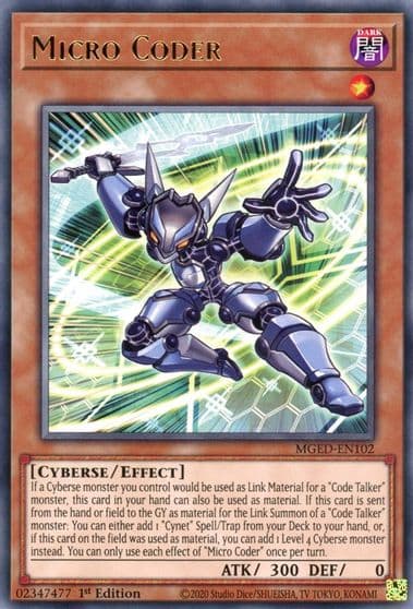 Micro Coder Maximum Gold: El Dorado Yu-Gi-Oh! card