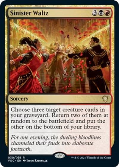 Sinister Waltz Commander: Innistrad: Crimson Vow Magic card