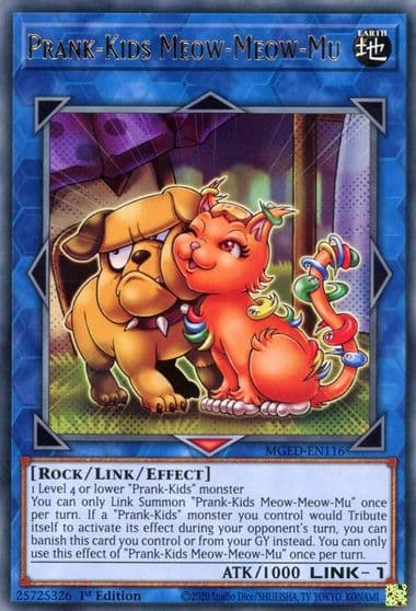 Prank Kids Meow Meow Mu Maximum Gold: El Dorado Yu-Gi-Oh! card