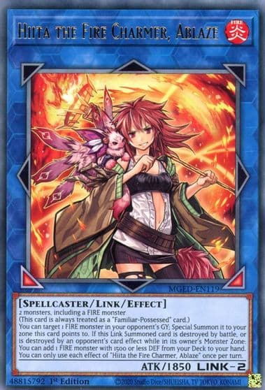 Hiita the Fire Charmer Ablaze Maximum Gold: El Dorado Yu-Gi-Oh! card