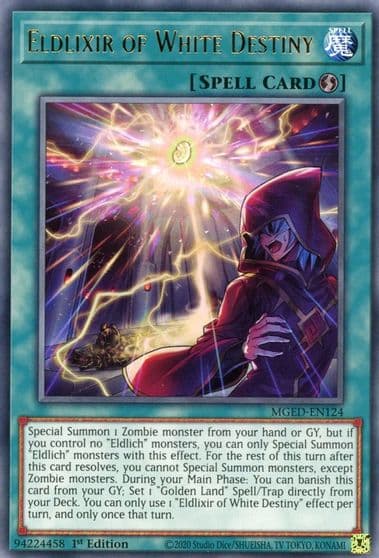 Eldlixir of White Destiny Maximum Gold: El Dorado Yu-Gi-Oh! card
