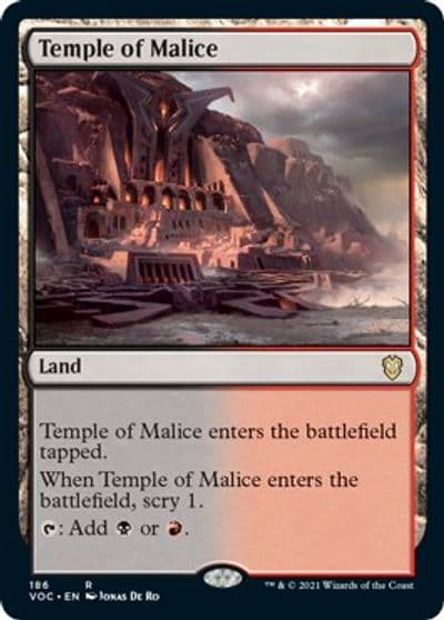 Temple of Malice Commander: Innistrad: Crimson Vow Magic card