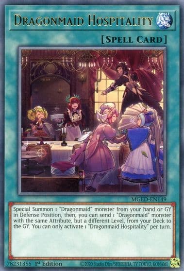 Dragonmaid Hospitality Maximum Gold: El Dorado Yu-Gi-Oh! card
