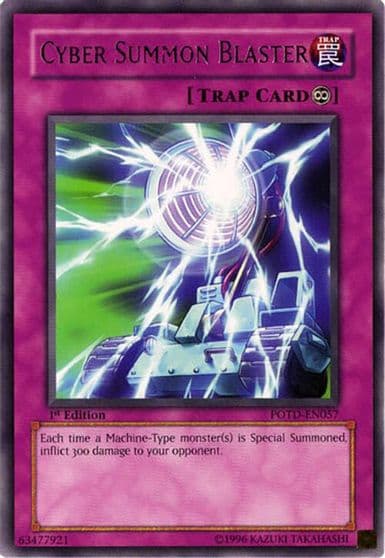 Cyber Summon Blaster Power of the Duelist Yu-Gi-Oh! card