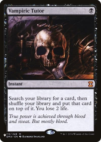 Vampiric Tutor The List Reprints Magic card