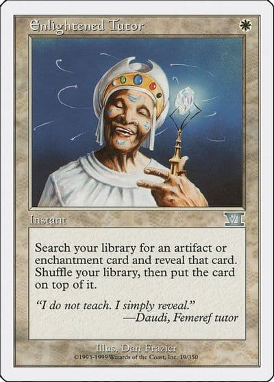 Enlightened Tutor Classic Sixth Edition Magic card