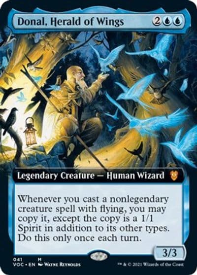 Donal Herald of Wings Extended Art Commander: Innistrad: Crimson Vow Magic card