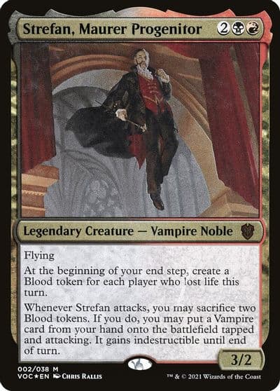 Strefan Maurer Progenitor Display Commander Thick Stock Commander: Innistrad: Crimson Vow Magic card