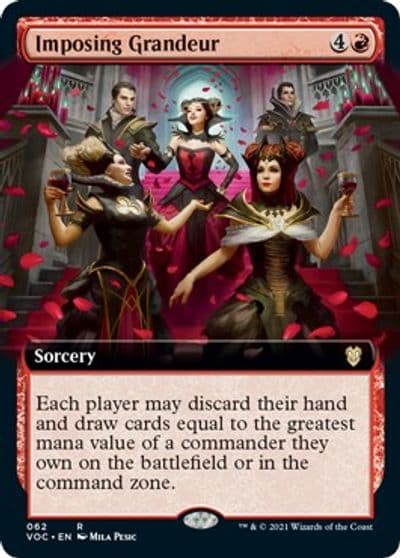 Imposing Grandeur Extended Art Commander: Innistrad: Crimson Vow Magic card