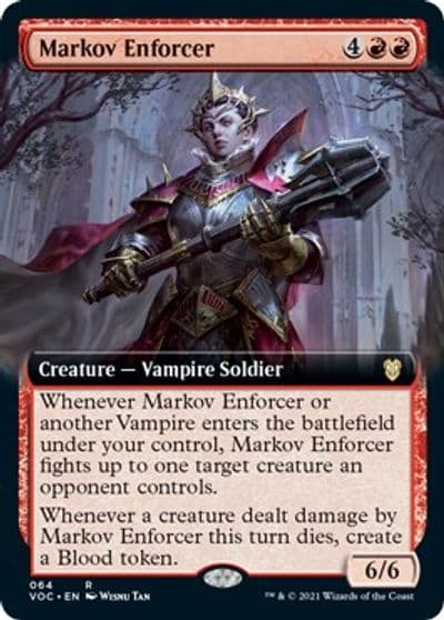 Markov Enforcer Extended Art Commander: Innistrad: Crimson Vow Magic card