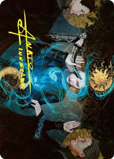 Witness the Future Art Card Gold Stamped Signature Art Series: Innistrad: Crimson Vow Magic card
