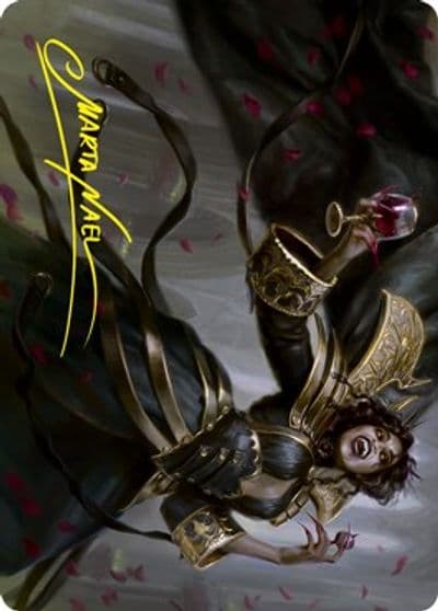 Bloodcrazed Socialite Art Card Gold Stamped Signature Art Series: Innistrad: Crimson Vow Magic card