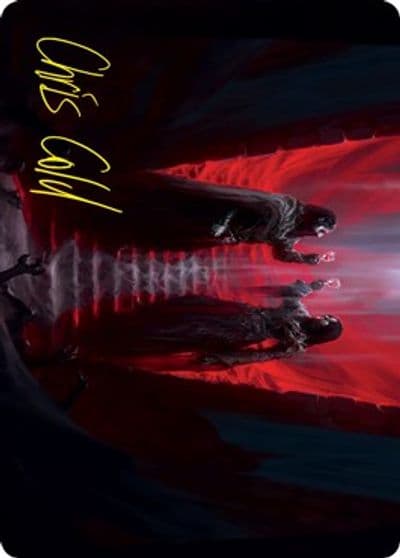 Vampires Vengeance Art Card Gold Stamped Signature Art Series: Innistrad: Crimson Vow Magic card