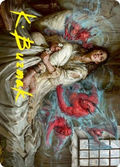Eruth Tormented Prophet Art Card Gold Stamped Signature Art Series: Innistrad: Crimson Vow Magic card