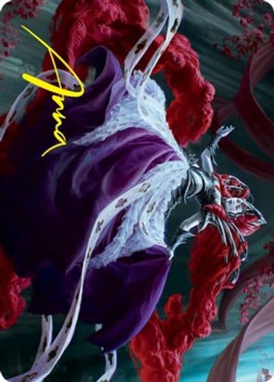 Olivia Crimson Bride Art Card Gold Stamped Signature Art Series: Innistrad: Crimson Vow Magic card