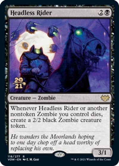 Headless Rider Prerelease Cards Magic card