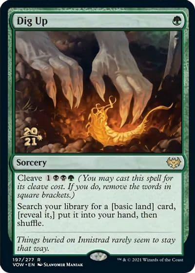Dig Up Prerelease Cards Magic card