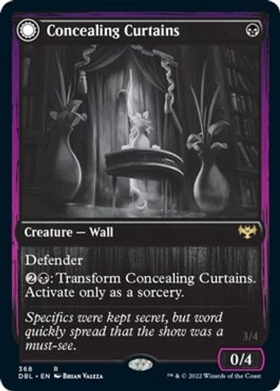 Concealing Curtains Innistrad: Double Feature Magic card