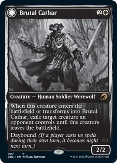 Brutal Cathar Innistrad: Double Feature Magic card