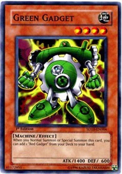 Green Gadget Structure Deck: Machine Re-Volt Yu-Gi-Oh! card