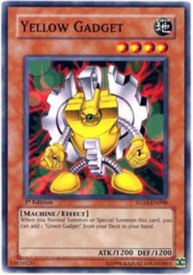 Yellow Gadget Structure Deck: Machine Re-Volt Yu-Gi-Oh! card