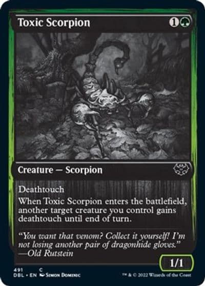 Toxic Scorpion Innistrad: Double Feature Magic card