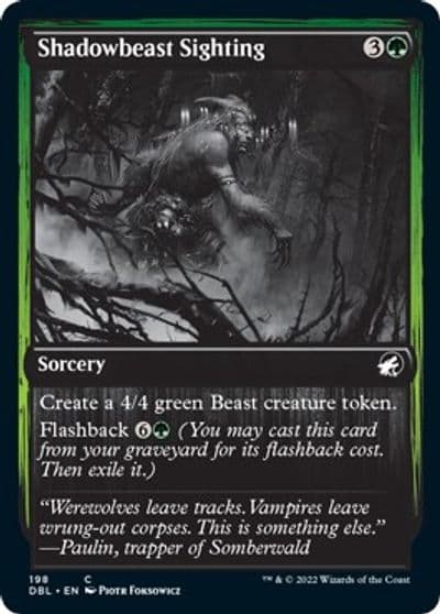 Shadowbeast Sighting Innistrad: Double Feature Magic card