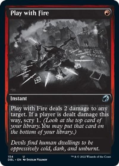 Play with Fire Innistrad: Double Feature Magic card