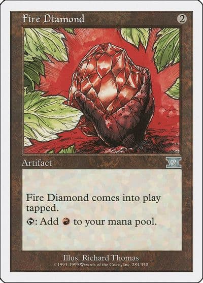 Fire Diamond Classic Sixth Edition Magic card