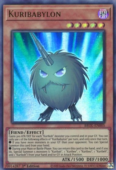Kuribabylon Brothers of Legend Yu-Gi-Oh! card