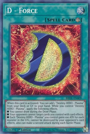 D Force Brothers of Legend Yu-Gi-Oh! card