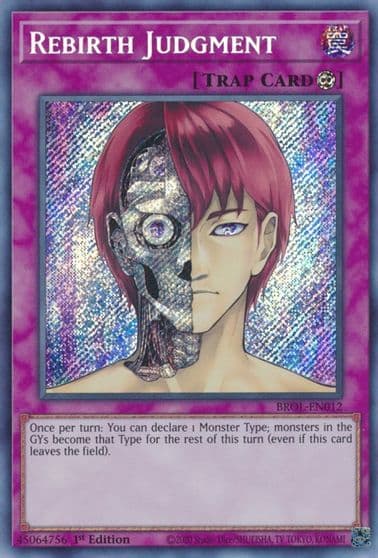 Rebirth Judgment Brothers of Legend Yu-Gi-Oh! card