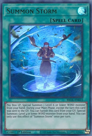 Summon Storm Brothers of Legend Yu-Gi-Oh! card