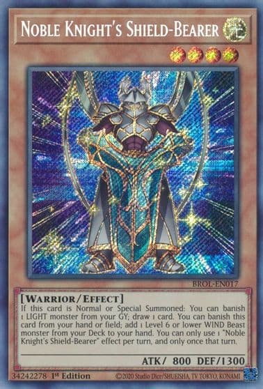 Noble Knights Shield Bearer Brothers of Legend Yu-Gi-Oh! card