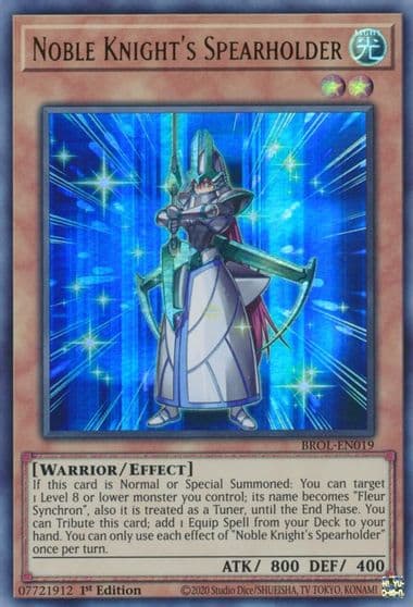 Noble Knights Spearholder Brothers of Legend Yu-Gi-Oh! card