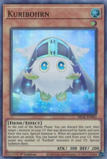 Kuribohrn Brothers of Legend Yu-Gi-Oh! card