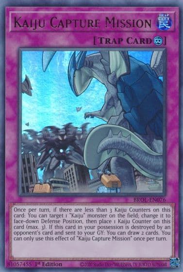 Kaiju Capture Mission Brothers of Legend Yu-Gi-Oh! card