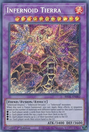 Infernoid Tierra Brothers of Legend Yu-Gi-Oh! card