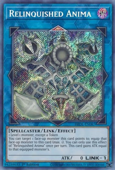 Relinquished Anima Brothers of Legend Yu-Gi-Oh! card