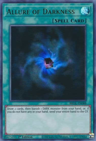 Allure of Darkness Brothers of Legend Yu-Gi-Oh! card