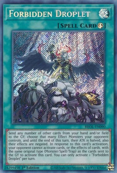 Forbidden Droplet Brothers of Legend Yu-Gi-Oh! card