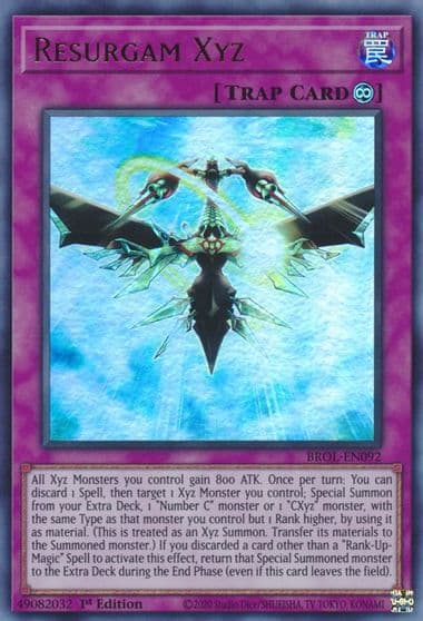 Resurgam Xyz Brothers of Legend Yu-Gi-Oh! card
