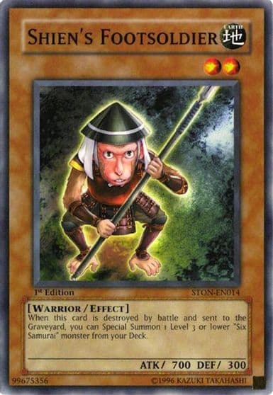 Shiens Footsoldier Strike of Neos Yu-Gi-Oh! card