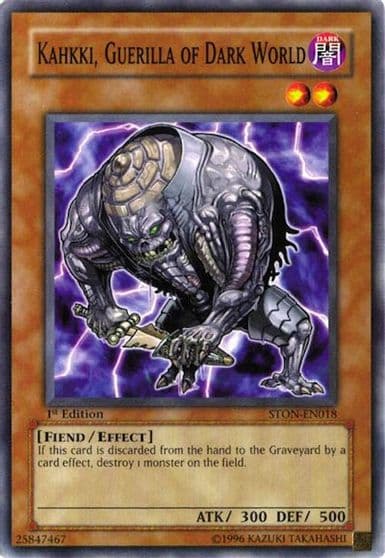 Kahkki Guerilla of Dark World Strike of Neos Yu-Gi-Oh! card