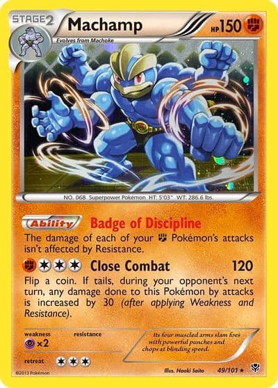 Machamp (Cosmos Holo) Blister Exclusives Pokemon card