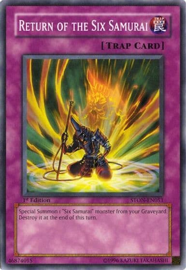 Return of the Six Samurai Strike of Neos Yu-Gi-Oh! card