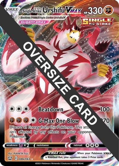 Single Strike Urshifu VMAX Jumbo Cards Pokemon card